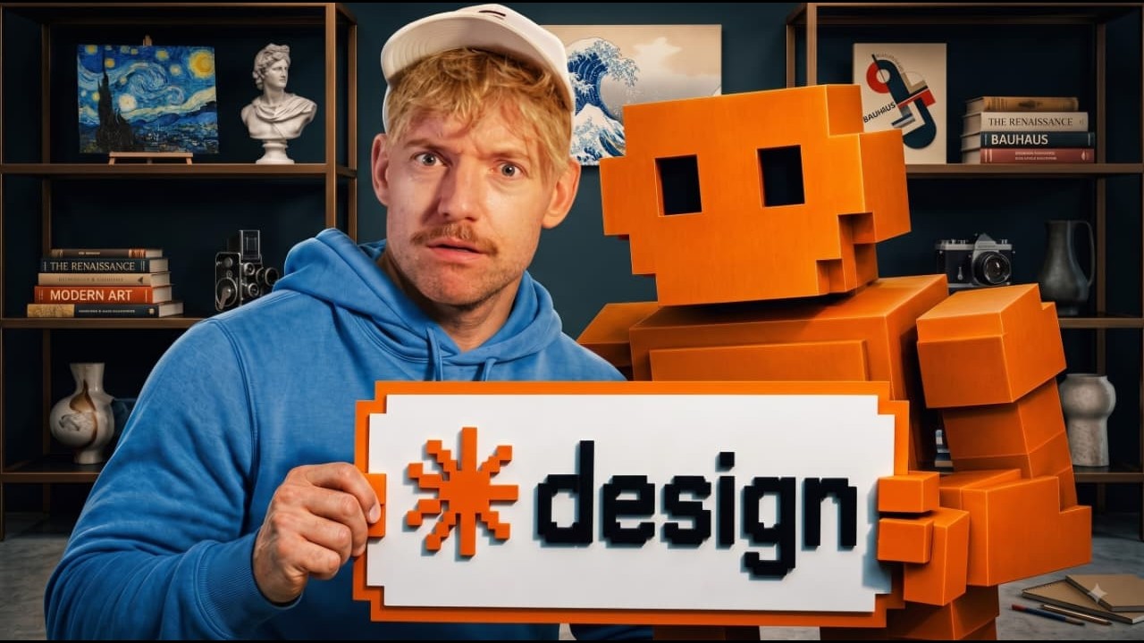 Human + Robot Creative Studio YouTube thumbnail style reference